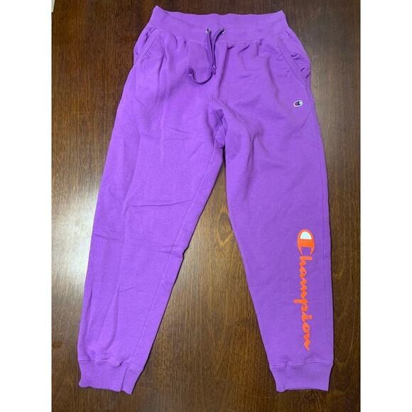 Champion Spell Out Jogger Sweatpants Women 1X Comfort Lounge Casual Comfy Warm - Picture 1 of 9